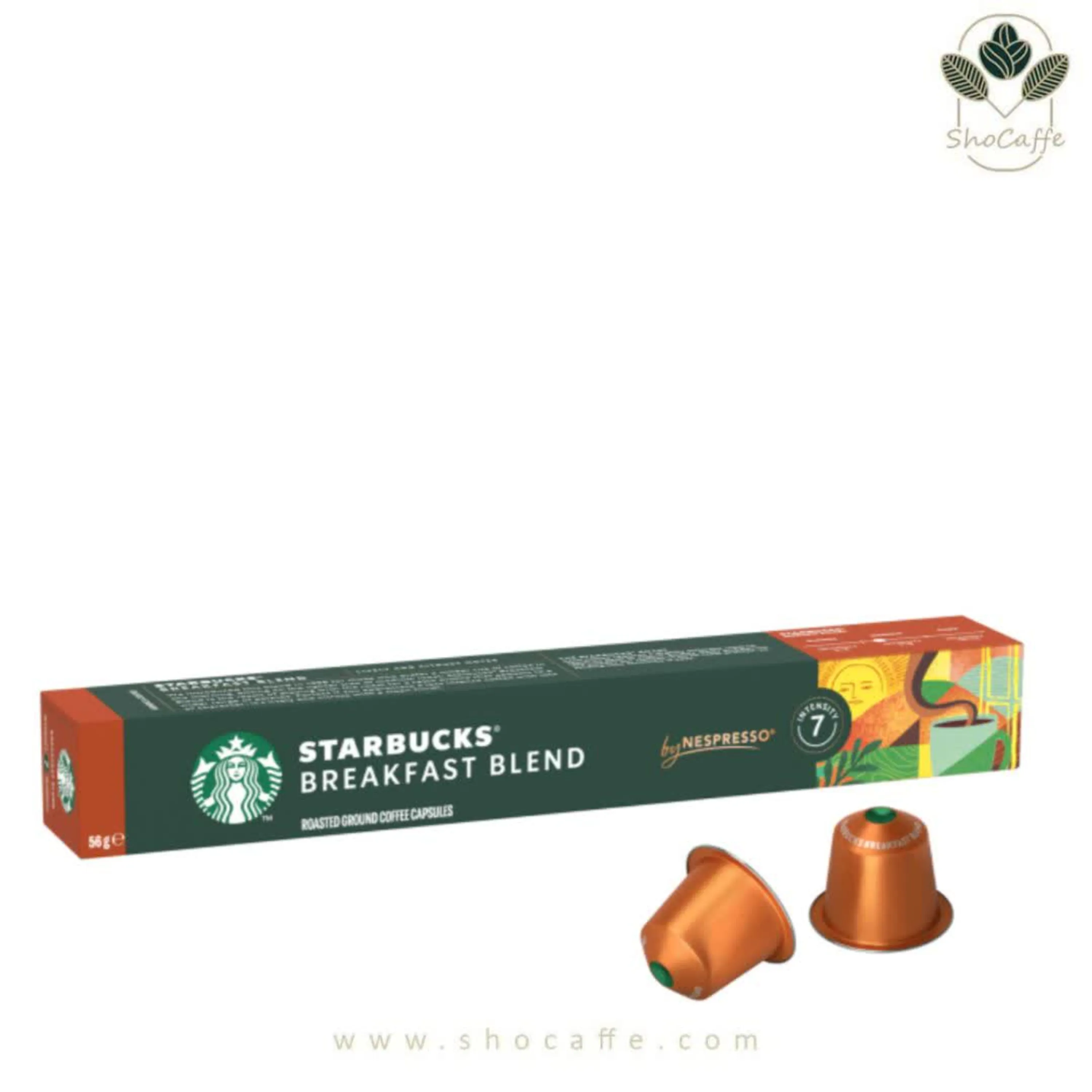 کپسول قهوه نسپرسو استارباکس مدل برکفست بلند Starbucks Breakfast Blend کپسول قهوه نسپرسو استارباکس مدل برکفست بلند Starbucks Breakfast Blend